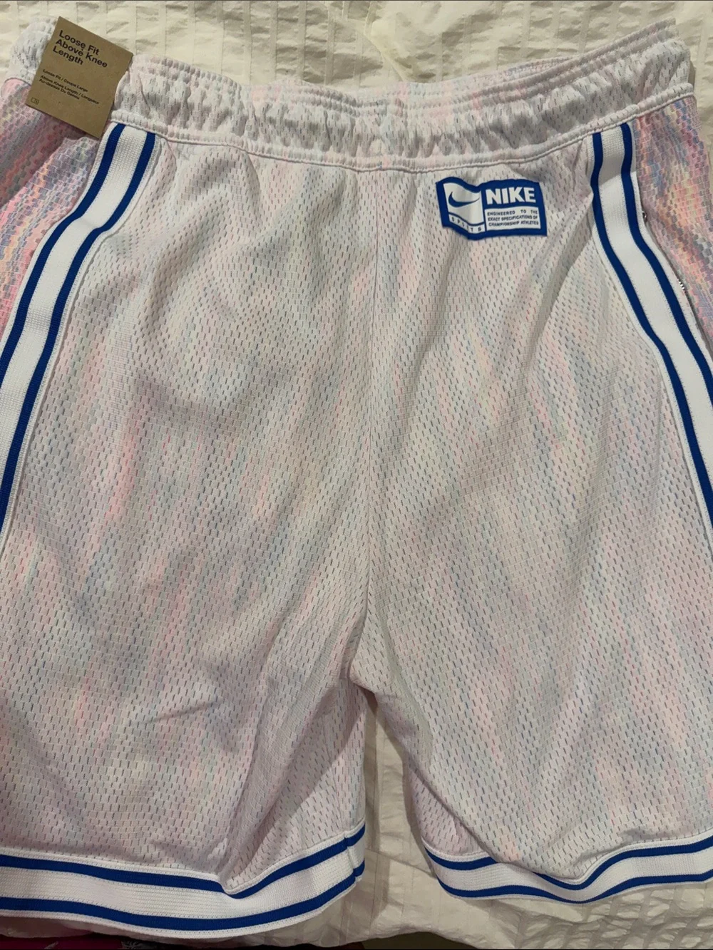 Men’s Nike White Mesh Athletic Shorts New with Tags